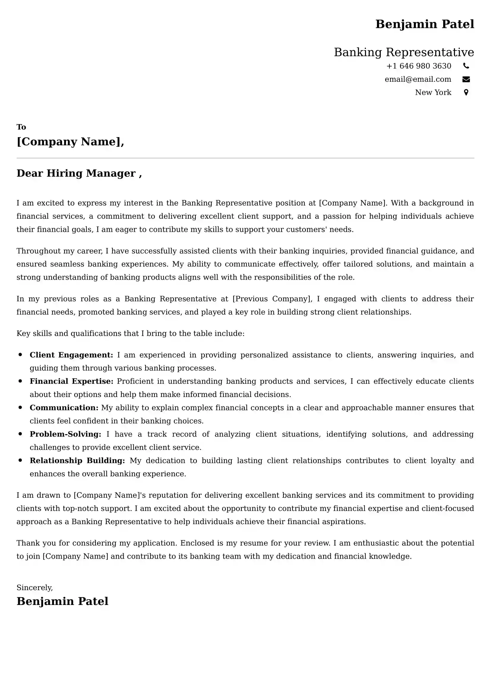 Effective Customer Service Cover Letter Examples | 65+ ATS-Optimized Templates